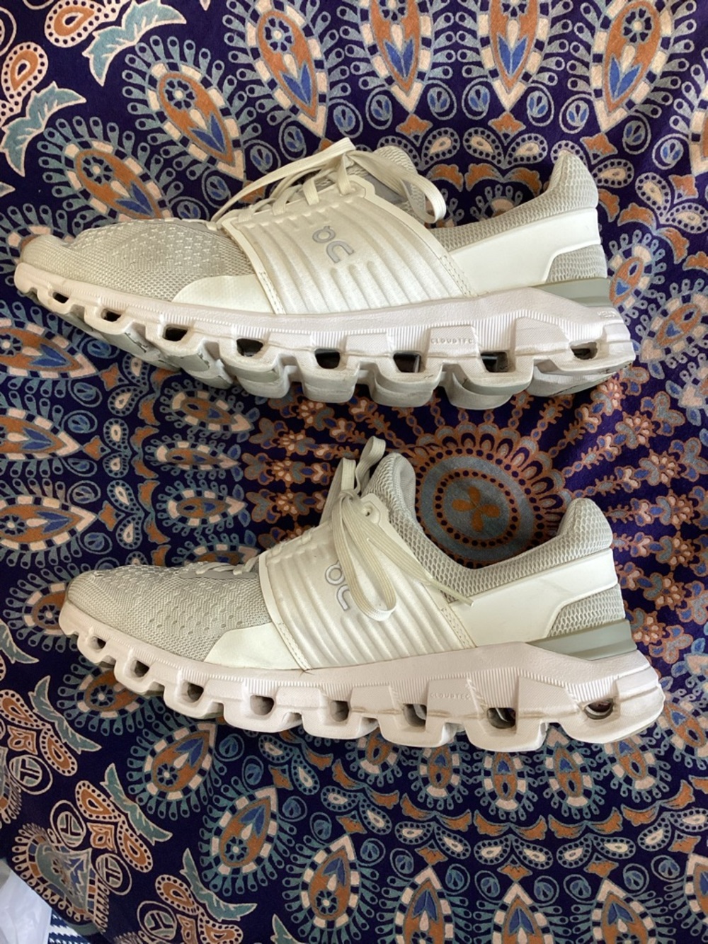 On Running Swiss EnginerrClodswift Off-White/Gray Running Sneakers 9W - Picture 2 of 16